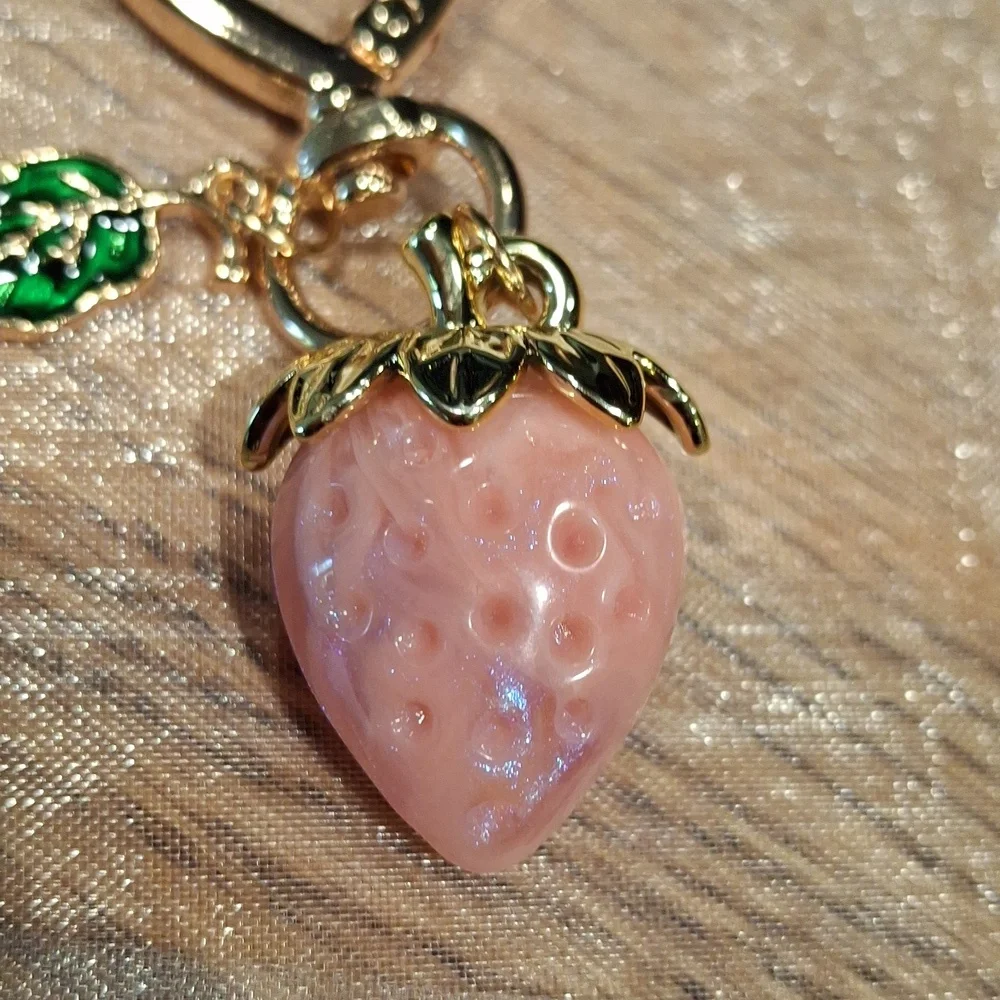 Strawberry Resin Bag Charm/Keychain